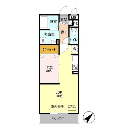 ソレイユ Cの間取り写真
