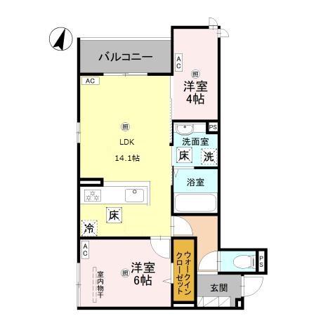 南海泉北線 深井駅 徒歩25分 3階建 築1年の間取り写真