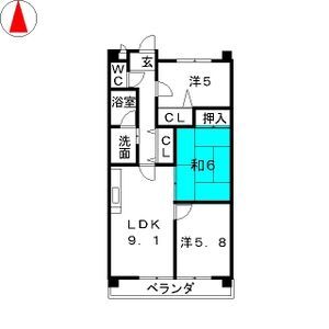 エスポワール丸新の間取り写真