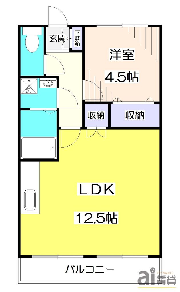 西武池袋線 秋津駅 徒歩2分 2階建 築59年の間取り写真