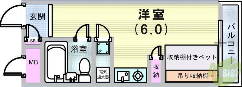Dcourt六甲の間取り写真