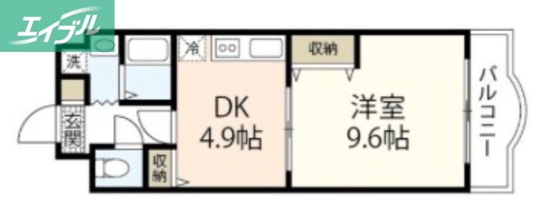 シオン北長瀬の間取り写真