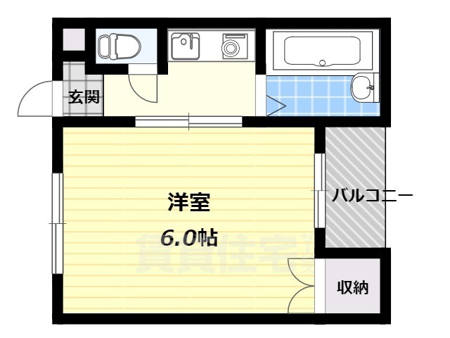 近鉄けいはんな線 荒本駅 徒歩16分 3階建 築29年の間取り写真