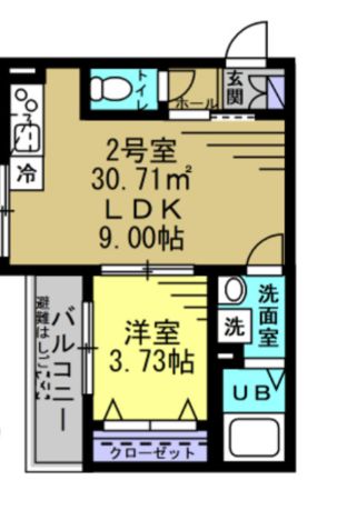 ＪＲ常磐線 北小金駅 徒歩8分 3階建 築2年の間取り写真