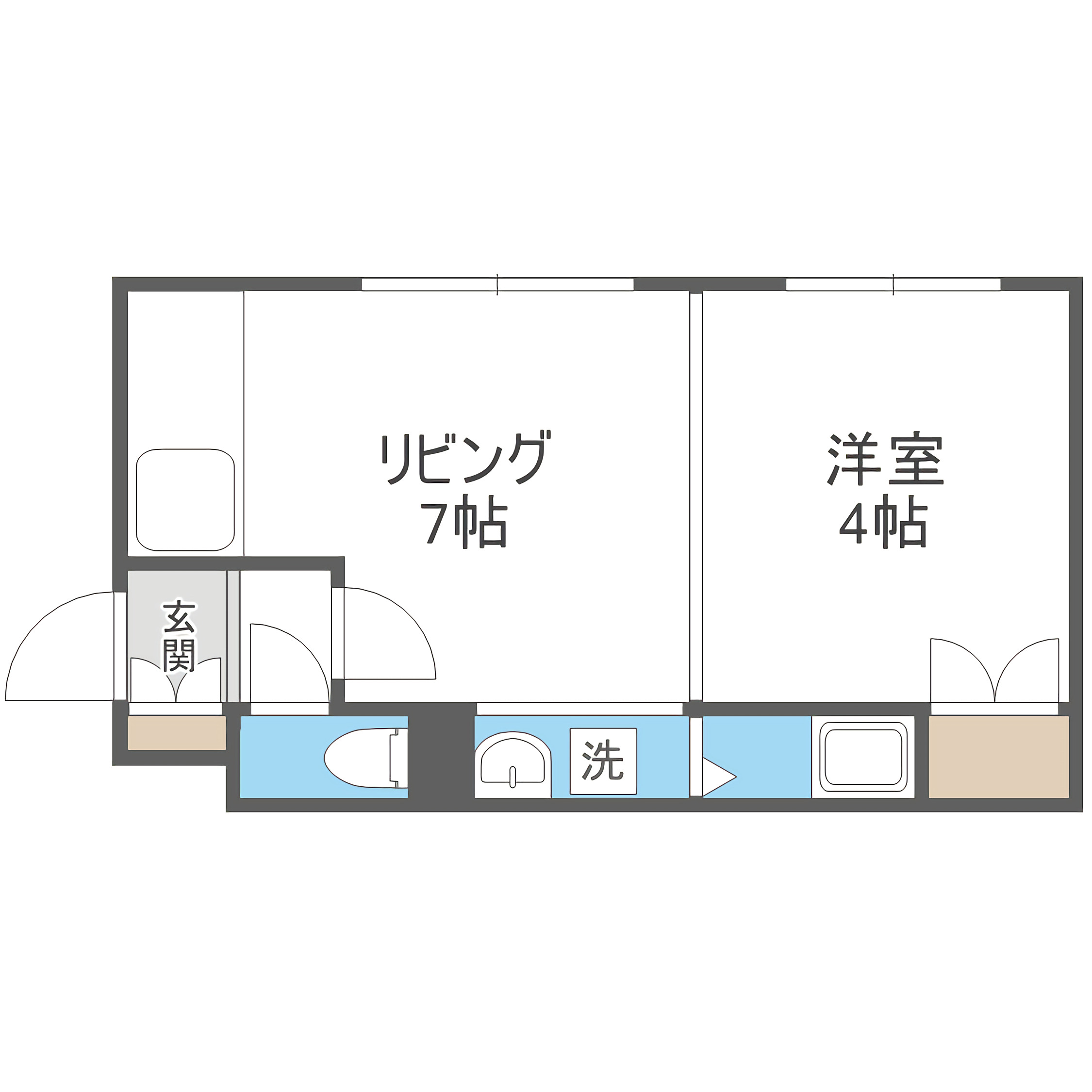 グランデミル栄通Sの間取り写真