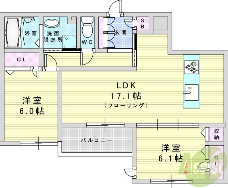 La Grand Suitoの間取り写真