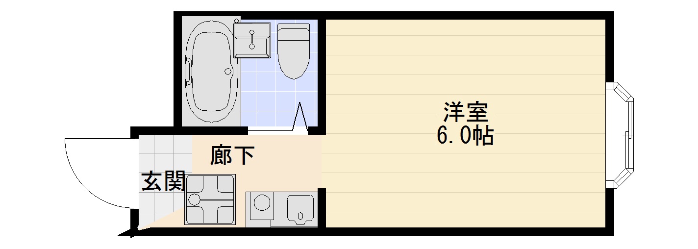 クリーク大桐の間取り