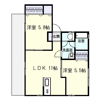 サンライズ原沢IIの間取り