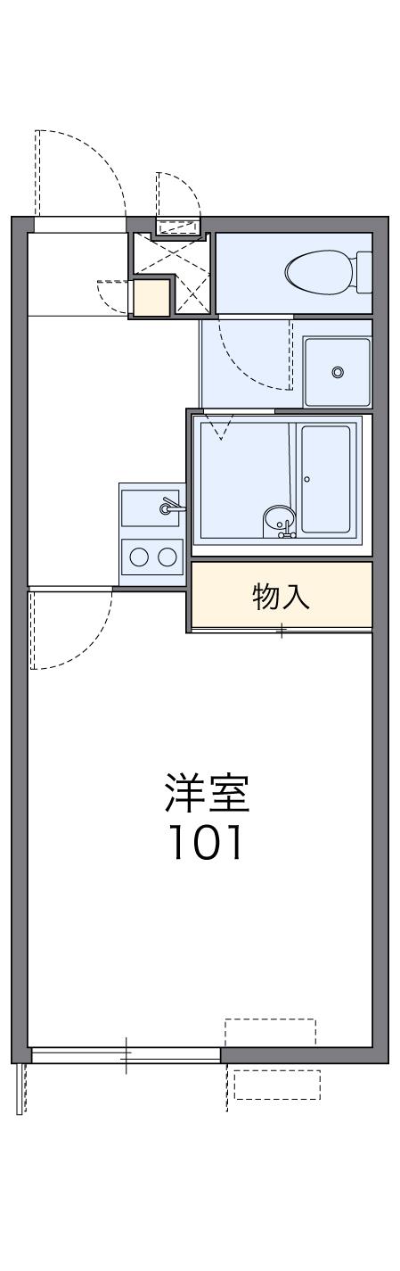 レオパレスひまわり下井沢の間取り