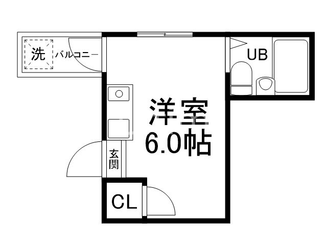 フラッツ太秦の間取り