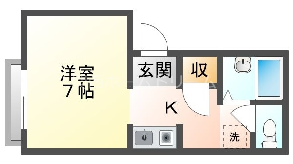 門真市一番町のマンションの間取り