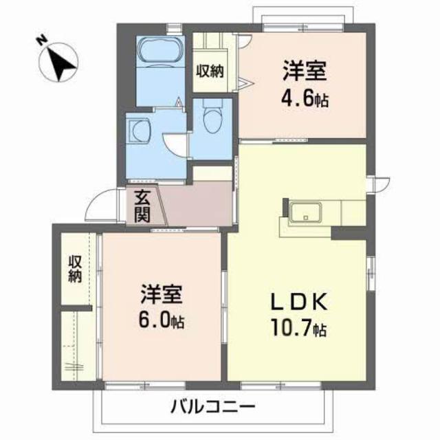 ビューパレスIIＢの間取り