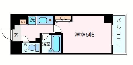 エスリード三宮フラワーロードの間取り