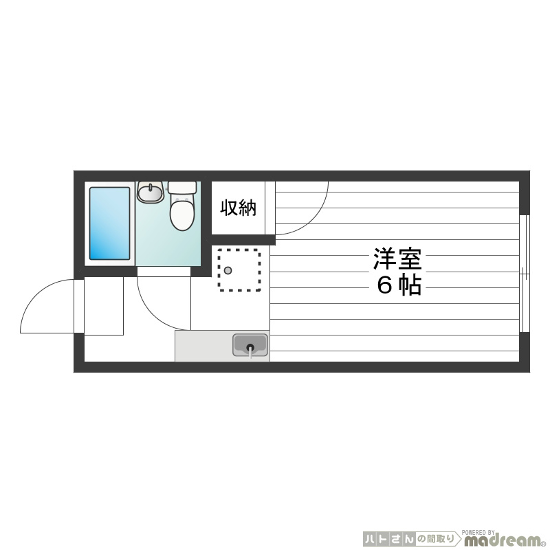 シングルス大岡山の間取り