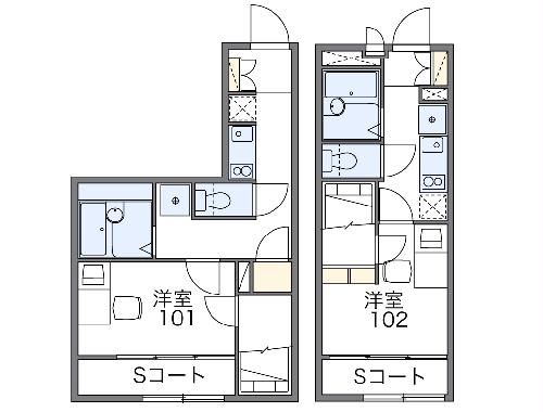 レオパレスステーションプラザIIの間取り