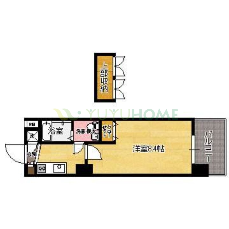 福岡市博多区千代のマンションの間取り