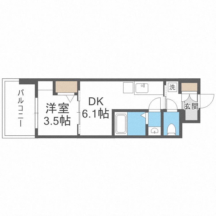 Dimora難波の間取り