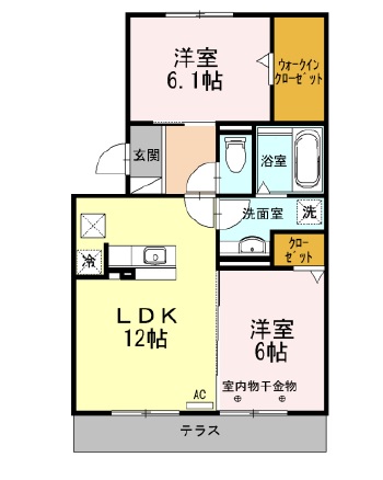 ポルトボヌールBの間取り