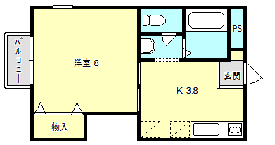 ヴィバーシティの間取り