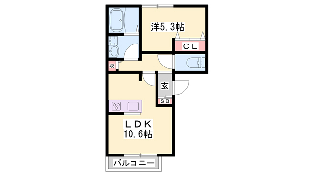 トリニティI号館の間取り