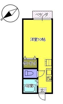 カサベルテＡ棟の間取り