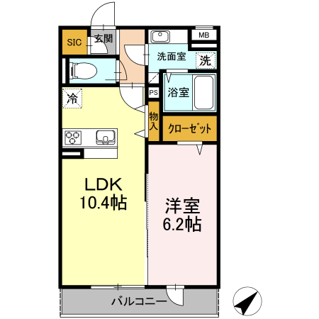 ・ コンティニュエの間取り