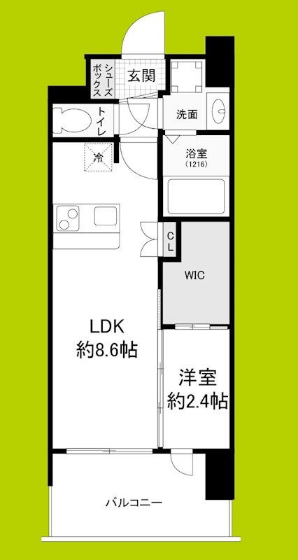 セレニテ阿波座ミラクの間取り