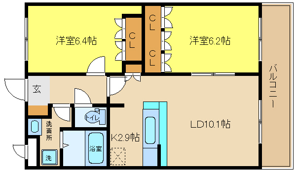 たつの市揖保川町正條のアパートの間取り