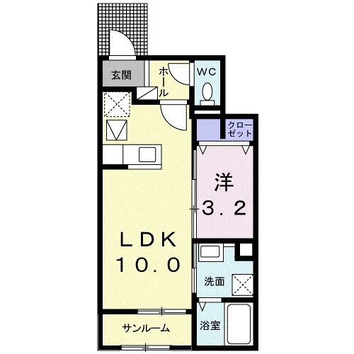 サングレイスＡの間取り