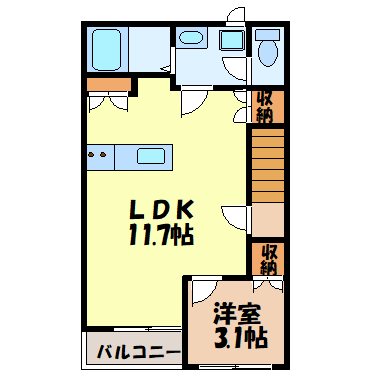 ルスデルソル（小野町）の間取り