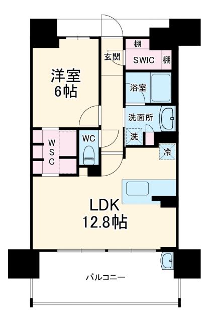 グランパセオ名駅那古野の間取り