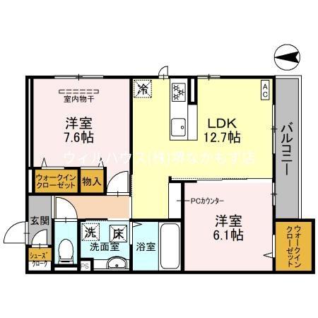 【Ｄ－ｒｏｏｍ北花田の間取り】