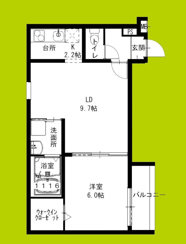 フジパレス池田石橋I番館の間取り