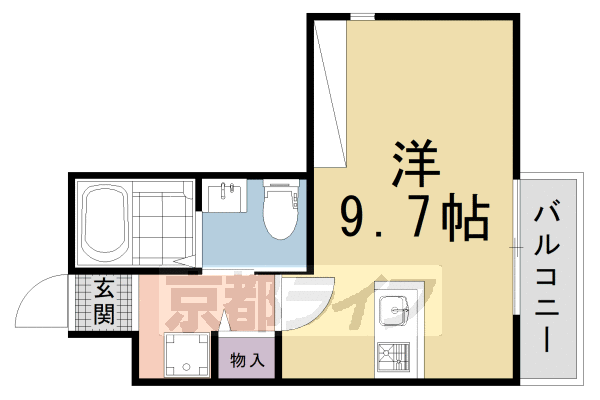 仮）フラッティ堀川北山Ａの間取り