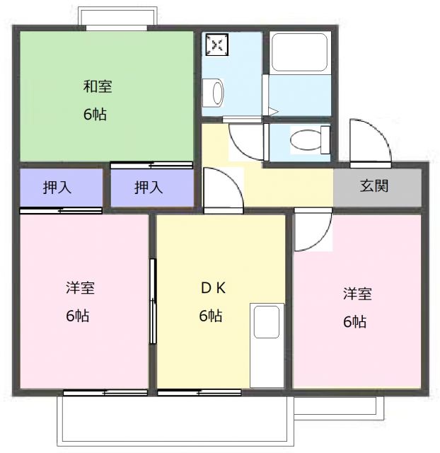 M sハイム　A棟の間取り