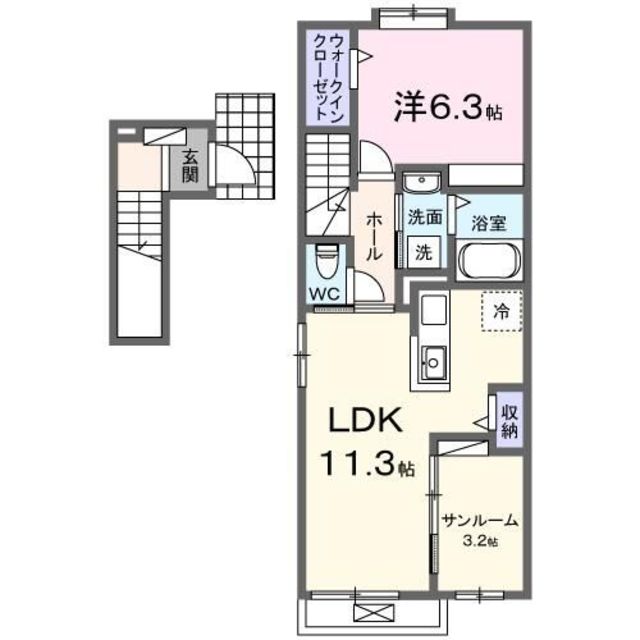 【カーサ　アリビオの間取り】