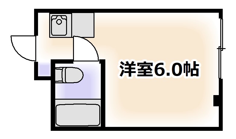 大阪市阿倍野区天王寺町北のマンションの間取り