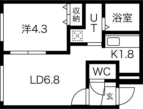 EXCEL学園前の間取り