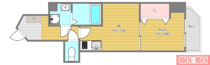 GARDENIA城東（ガルデニア城東）の間取り