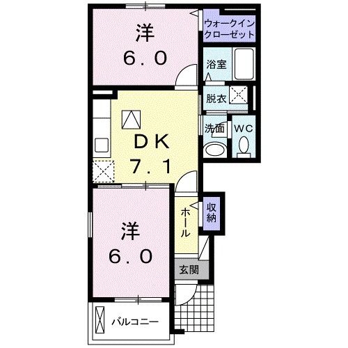 【ミニヨンハウスＳＡＹＡII　Ａの間取り】