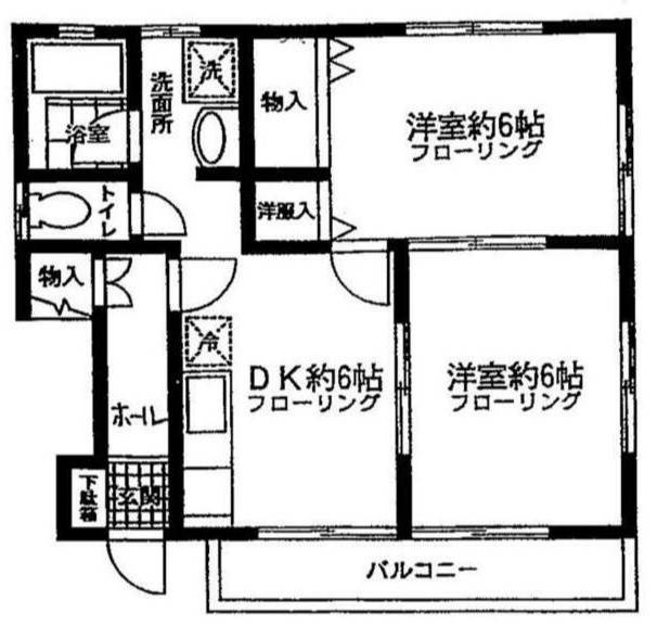 【横浜市神奈川区大口仲町のアパートの間取り】