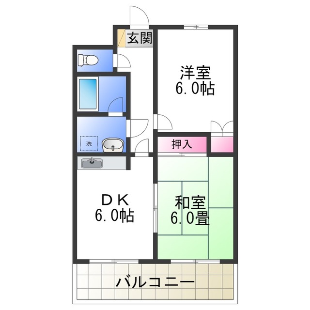 メゾンモンブランの間取り