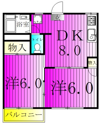 ヤマユウ第７-Aの間取り