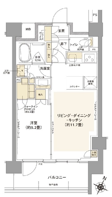 コムレジ赤羽の間取り