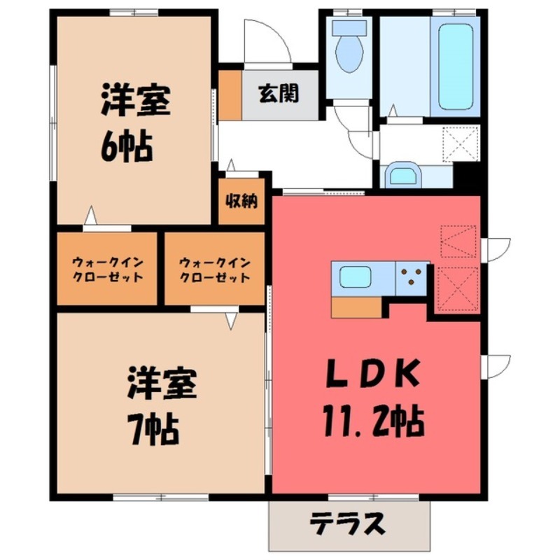 筑西市下岡崎のその他の間取り