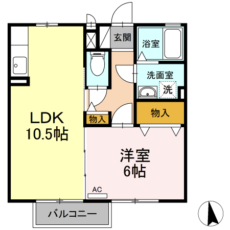 ラフィーネ　Ａの間取り