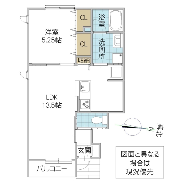 レーガベーネ長堀 III Bの間取り