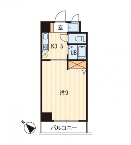 広島市中区幟町のマンションの間取り