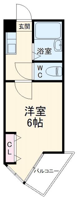 豊橋市仁連木町のアパートの間取り