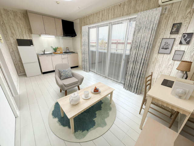 居室・リビング　画像内の家具家電はCG加工されており物件には付帯されません